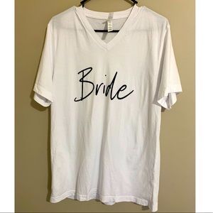 Bride fitted tee from Etsy. Large.